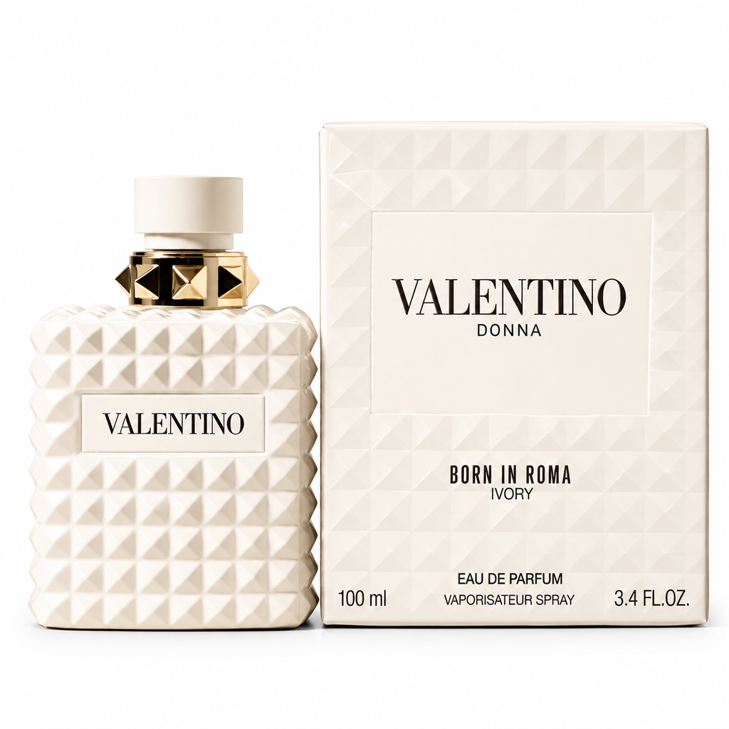 VALENTINO DONNA BORN IN ROMA IVORY EAU DE PARFUM SPRAY 3.4 Oz / 100 ml NEW
