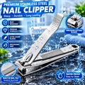 Professional Stainless Steel Toe Nail Clippers Curved Edge Cut Style